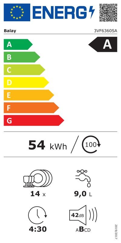 Etiqueta de Eficiencia Energética - 3VF6360SA