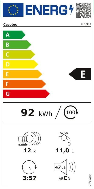 Etiqueta de Eficiencia Energética - 2783