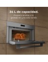Microondas Integrable - CECOTEC Bolero Hexa MW703800 Glass, Gris, 34 L, 39 cm