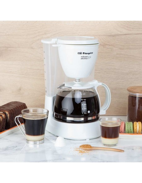 Cafetera Goteo - ORBEGOZO CG4050B, 12...