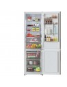 Frigorífico Combi - CECOTEC CoolMarket 356, Cristal Blanco, 2.00 m, Eficiencia E