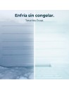Frigorífico Combi - CECOTEC CoolMarket 356, Cristal Blanco, 2.00 m, Eficiencia E