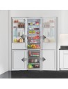 Frigorífico Combi - CECOTEC CoolMarket 356, Cristal Blanco, 2.00 m, Eficiencia E