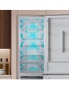 Frigorífico Combi - CECOTEC CoolMarket 356, Cristal Blanco, 2.00 m, Eficiencia E