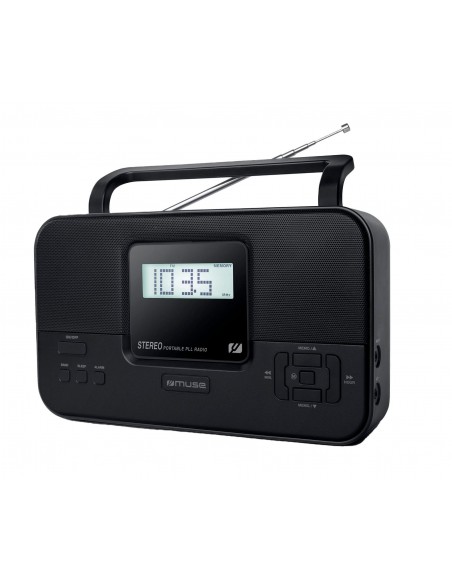 Radio Portátil - MUSE M-087 M, Negro,...