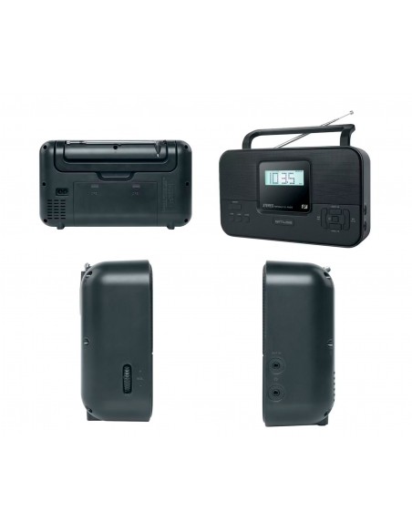 Radio Portátil - MUSE M-087 M, Negro,...