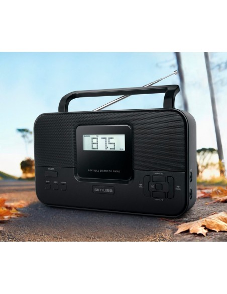 Radio Portátil - MUSE M-087 M, Negro,...