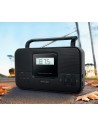Radio Portátil - MUSE M-087 M, Negro, Pantalla LCD