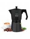 Cafetera Italiana - CECOTEC Mokclassic 900, Negro, 9 tazas