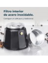 Cafetera Italiana - CECOTEC Mokclassic 900, Negro, 9 tazas
