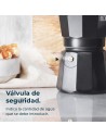 Cafetera Italiana - CECOTEC Mokclassic 900, Negro, 9 tazas