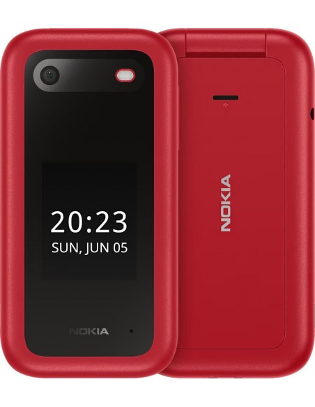 Móvil - NOKIA 2660 Flip, 4G, Rojo, 2.8"