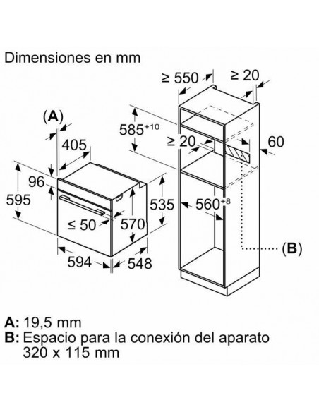 Horno Multifunción - BALAY 3HA4031X3,...