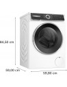 Lavadora Carga Frontal - BOSCH WGH244A0ES, Blanco, 9 kg, 1400 rpm, iDOS