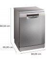 Lavavajillas Libre Instalación - BOSCH SMS4HMI07E Inox, Home Connect, Tercera Bandeja