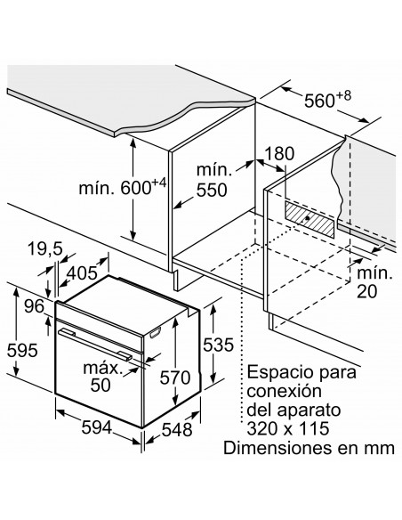 Horno Multifunción - BOSCH HBG578ES3,...