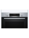 Horno Multifunción - BOSCH HQA574ES3, Cristal Negro, Inox, Pirólisis, 71L