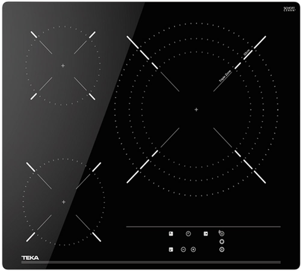 Teka – Placa vitrocerámica Teka 60 cm con 3 zonas de cocción – TBC 63632TTC BK.