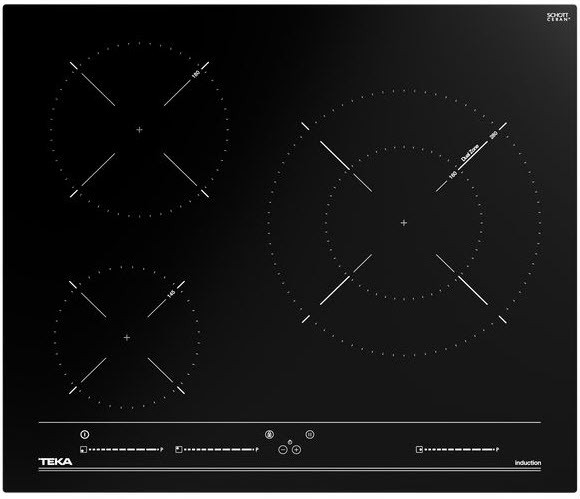 Teka – Placa inducción Teka 3 zonas de cocción – IBC 63015 BKMSS.