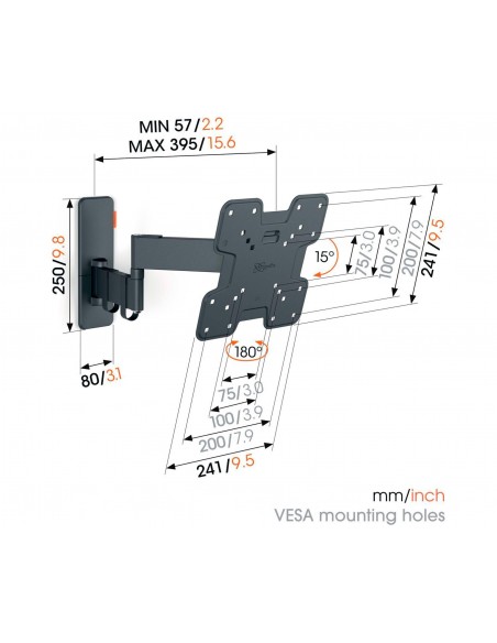 Soporte TV - VOGEL'S TVM 1243, de 19"...