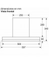 Campana Decorativa - SAMSUNG LJ67BAM60, Negro, 60 cm, 459 m³/h
