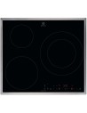 Placa Inducción - Electrolux LIT6346M, 3 Zonas, Marco Inox, Hob2Hood, Negro