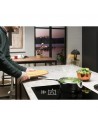 Placa Inducción - Electrolux LIT6346M, 3 Zonas, Marco Inox, Hob2Hood, Negro