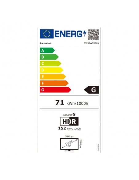 Televisor LED - Panasonic 50W93AE6,...