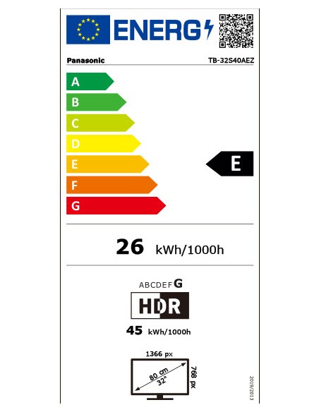 TV LED - PANASONIC TB-40S45AEZ, 40",...