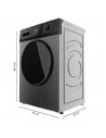 Lavadora Carga Frontal - CECOTEC DressCode 7410, Inverter, 7 Kg, Acero