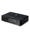 Radio Despertador - AIWA CR-30/BK, Negro, Cargador Inalámbrico
