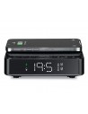 Radio Despertador - AIWA CR-30/BK, Negro, Cargador Inalámbrico