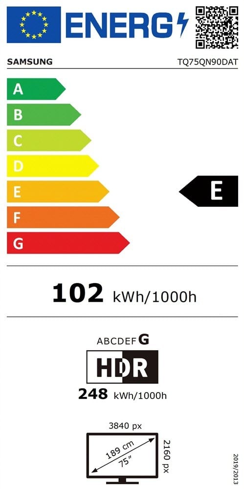 Etiqueta de Eficiencia Energética - TQ75QN90DATXXC