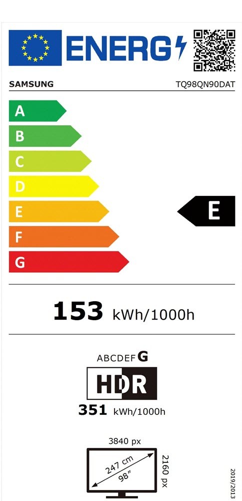 Etiqueta de Eficiencia Energética - TQ98QN90DATXXC