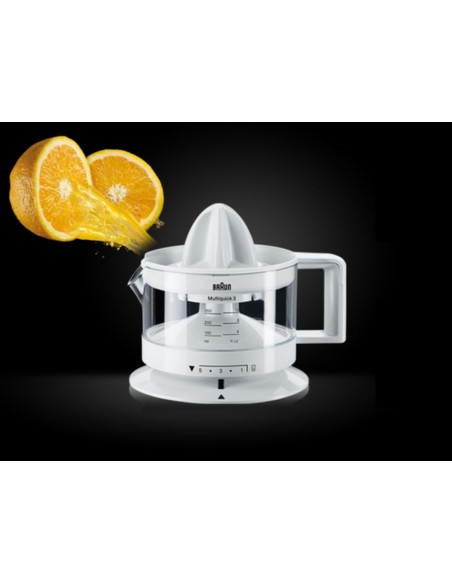 Exprimidor - BRAUN CJ3000WH, 20W, Blanco Exprimidor - BRAUN CJ3000WH, 20W, Blanco