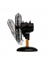 Ventilador Sobremesa - UFESA Massachusets Mini, 40W, Negro y Madera