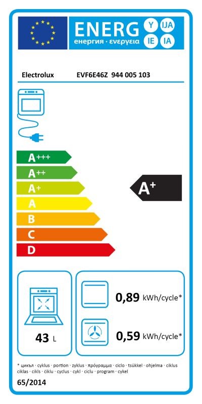 Etiqueta de Eficiencia Energética - 944005103