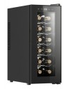 Vinoteca Libre Instalación - CECOTEC Bolero GrandSommelier 1250 CoolCrystal, LED, Altura 0.64m, 12 Botellas