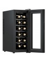 Vinoteca Libre Instalación - CECOTEC Bolero GrandSommelier 1250 CoolCrystal, LED, Altura 0.64m, 12 Botellas