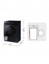 Lavadora Secadora Libre Instalación -SAMSUNG WD90DG5G34BBEC, Carga 9 kg, Secado 5Kg, Negro