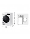 Lavadora Secadora Carga Frontal - SAMSUNGWD90DG5G34BEEC, Carga 9 kg, Secado 5 kg, Blanco
