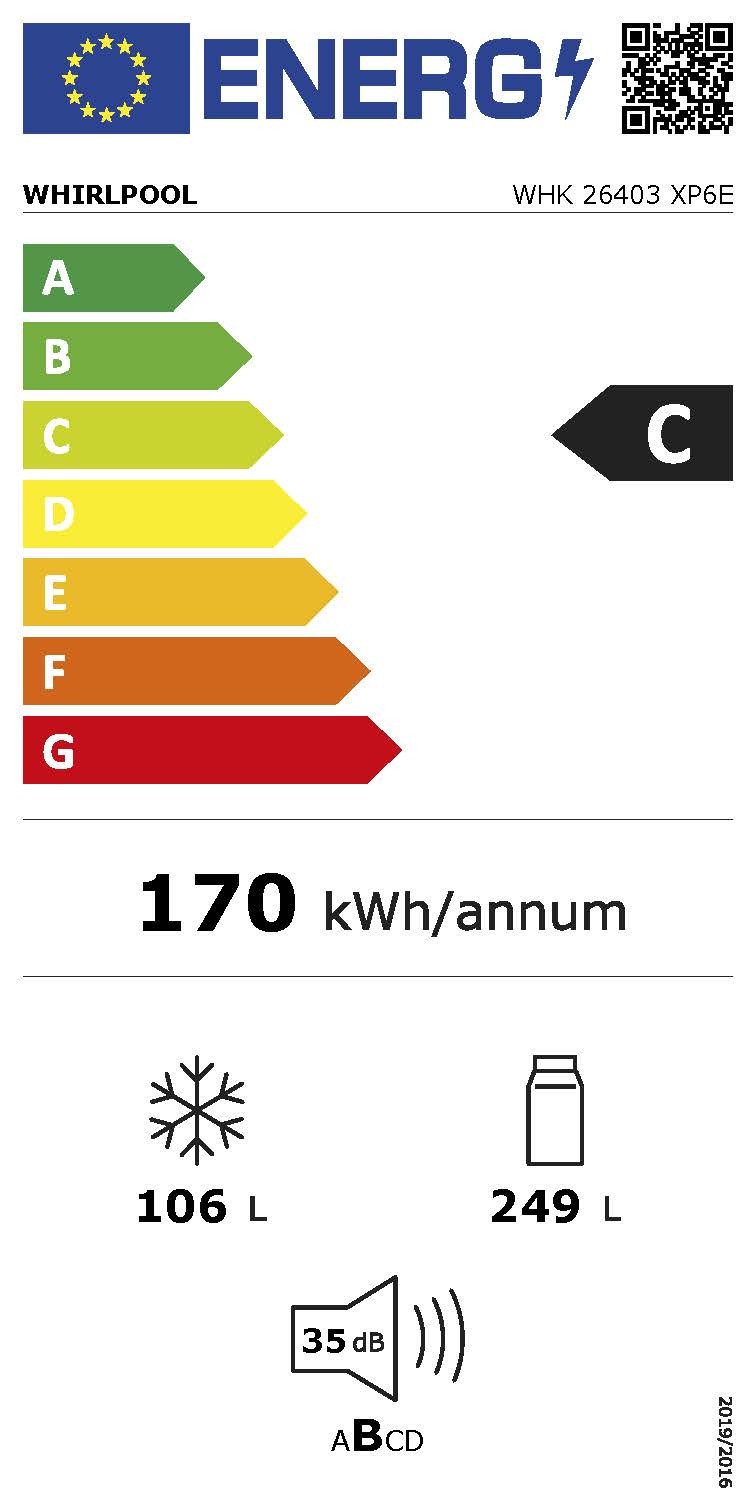 Etiqueta de Eficiencia Energética - WHK26403XP6E
