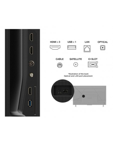 TV LED - TCL 43P6K, 43", 4K, Google...