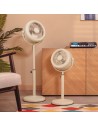 Ventilador Pie Retro - CECOTEC EnergySilence250 ClassicStyle, Beige, 25W