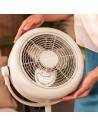 Ventilador Pie Retro - CECOTEC EnergySilence250 ClassicStyle, Beige, 25W