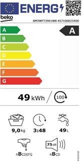 Etiqueta de Eficiencia Energética - BM3WFT3941WB