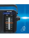 Radio Portátil - ELBE RF-942, Frecuencia AM/FM, Red-Pilas