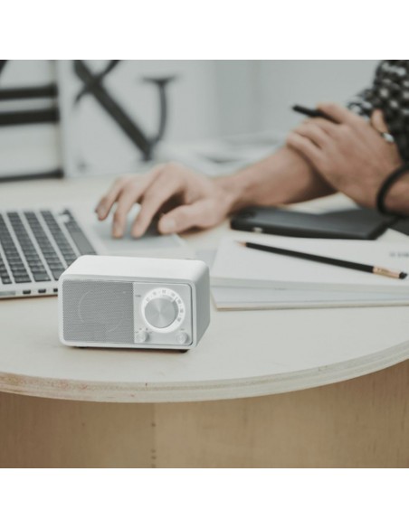 Radio - SANGEAN WR-7, Blanco, Batería