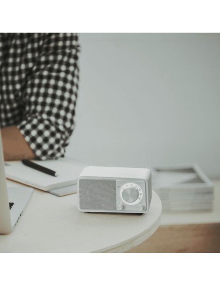 Radio - SANGEAN WR-7, Blanco, Batería