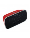 Radio Reloj Despertador - AIWA CRU-19RD, Rojo, Cargador, REd & Batería